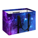 Purple Galaxy Space Blue Starfield Print Utility Tote Bag