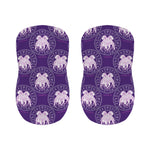 Purple Gemini Zodiac Pattern Print Bar Stool Covers