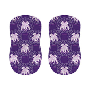 Purple Gemini Zodiac Pattern Print Bar Stool Covers