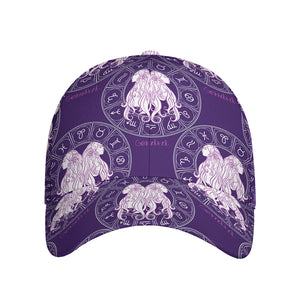 Purple Gemini Zodiac Pattern Print Baseball Cap