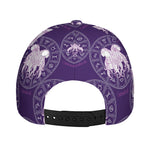 Purple Gemini Zodiac Pattern Print Baseball Cap