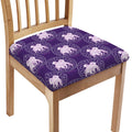 Purple Gemini Zodiac Pattern Print Chair Cushion Cover