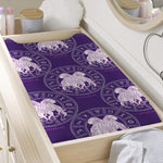 Purple Gemini Zodiac Pattern Print Changing Pad Cover