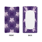 Purple Gemini Zodiac Pattern Print Changing Pad Cover
