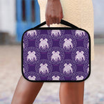 Purple Gemini Zodiac Pattern Print Classic Bible Case