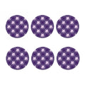Purple Gemini Zodiac Pattern Print Coaster Set
