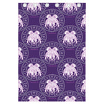 Purple Gemini Zodiac Pattern Print Curtain