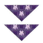 Purple Gemini Zodiac Pattern Print Dog Bandana