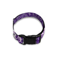 Purple Gemini Zodiac Pattern Print Dog Collar