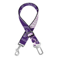 Purple Gemini Zodiac Pattern Print Dog Seat Belt