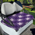 Purple Gemini Zodiac Pattern Print Golf Cart Seat Cover
