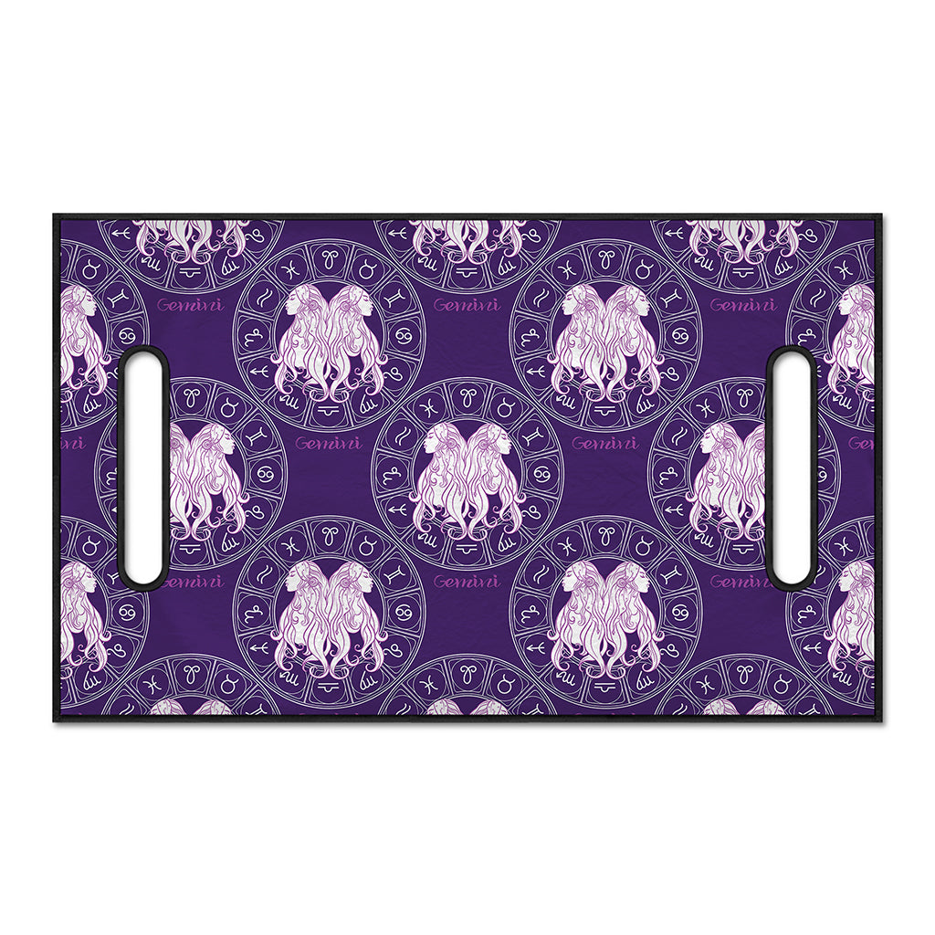 Purple Gemini Zodiac Pattern Print Golf Cart Seat Cover