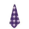 Purple Gemini Zodiac Pattern Print Hand Towel
