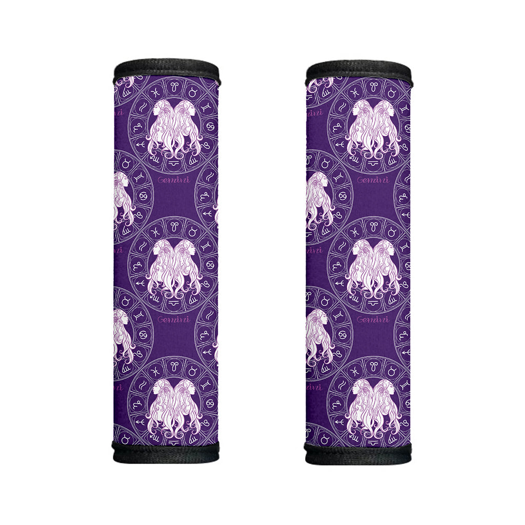 Purple Gemini Zodiac Pattern Print Handle Covers