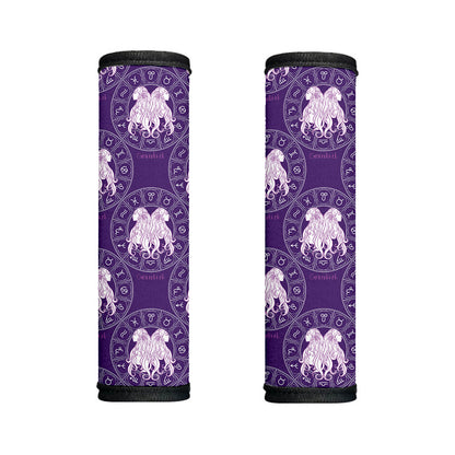 Purple Gemini Zodiac Pattern Print Handle Covers