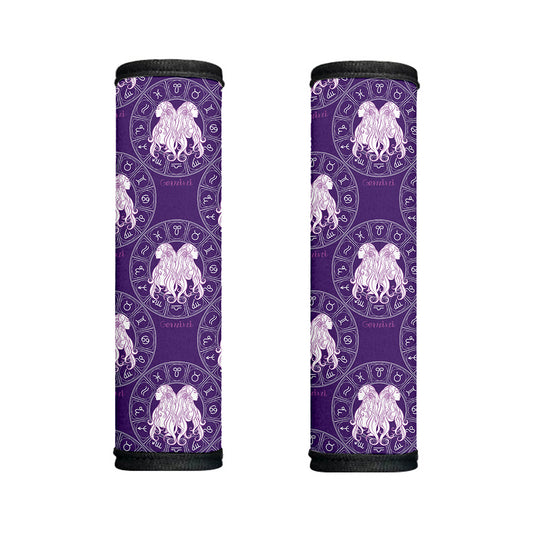 Purple Gemini Zodiac Pattern Print Handle Covers