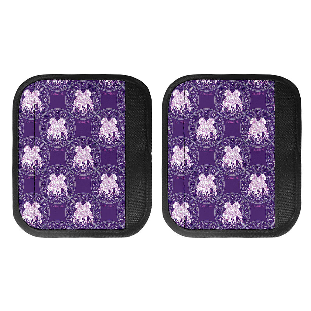 Purple Gemini Zodiac Pattern Print Handle Covers