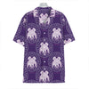 Purple Gemini Zodiac Pattern Print Hawaiian Shirt