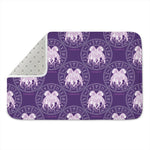Purple Gemini Zodiac Pattern Print Indoor Door Mat