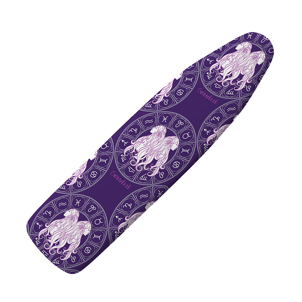 Purple Gemini Zodiac Pattern Print Ironing Board Cover