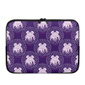 Purple Gemini Zodiac Pattern Print Laptop Sleeve
