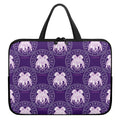 Purple Gemini Zodiac Pattern Print Laptop Sleeve With Handle