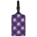 Purple Gemini Zodiac Pattern Print Luggage Tag
