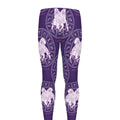 Purple Gemini Zodiac Pattern Print Men's Leggings