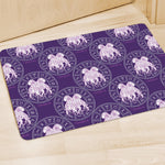 Purple Gemini Zodiac Pattern Print Polyester Doormat