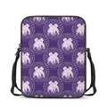 Purple Gemini Zodiac Pattern Print Rectangular Crossbody Bag