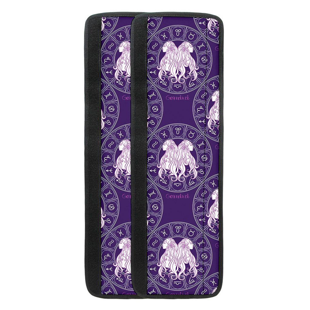 Purple Gemini Zodiac Pattern Print Refrigerator Handle Covers