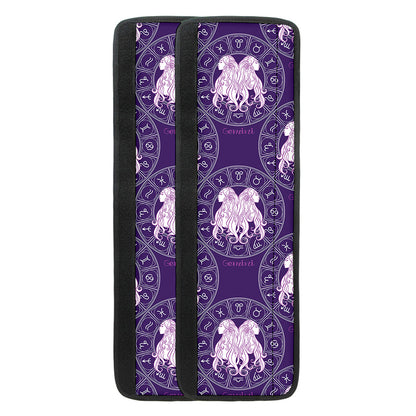 Purple Gemini Zodiac Pattern Print Refrigerator Handle Covers