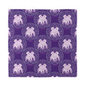 Purple Gemini Zodiac Pattern Print Silk Bandana