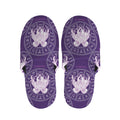 Purple Gemini Zodiac Pattern Print Slippers