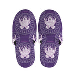 Purple Gemini Zodiac Pattern Print Slippers
