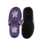 Purple Gemini Zodiac Pattern Print Slippers