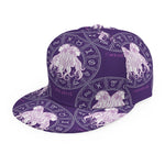 Purple Gemini Zodiac Pattern Print Snapback Cap