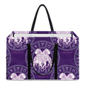Purple Gemini Zodiac Pattern Print Utility Tote Bag