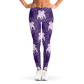 Purple Gemini Zodiac Pattern Print Women's Leggings