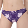 Purple Gemini Zodiac Pattern Print Women's Panties