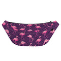 Purple Geometric Flamingo Pattern Print Fanny Pack