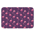 Purple Geometric Flamingo Pattern Print Indoor Door Mat