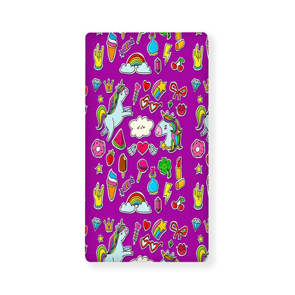 Purple Girly Unicorn Pattern Print Baby Crib Sheet