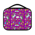 Purple Girly Unicorn Pattern Print Classic Bible Case