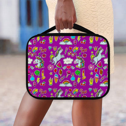 Purple Girly Unicorn Pattern Print Classic Bible Case