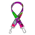 Purple Girly Unicorn Pattern Print Dog Seat Belt