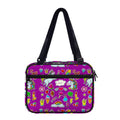 Purple Girly Unicorn Pattern Print Double Strap Bible Bag