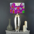 Purple Girly Unicorn Pattern Print Drum Lamp Shade