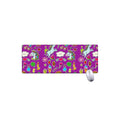 Purple Girly Unicorn Pattern Print Extended Mouse Pad