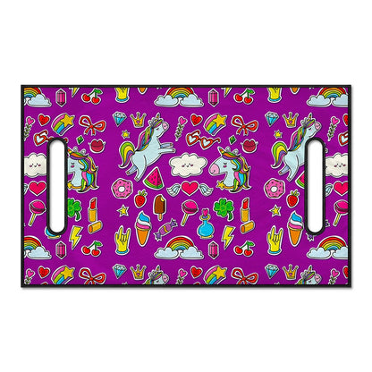 Purple Girly Unicorn Pattern Print Golf Cart Seat Cover